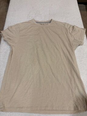 Kenneth Cole Short Sleeve Crew Tee in Light Tan